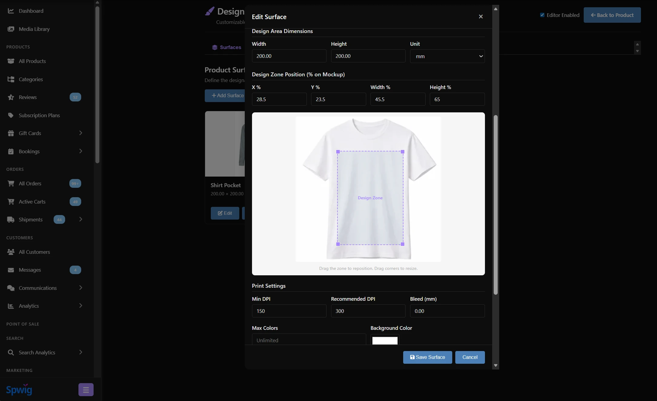 Canvas Product Designer