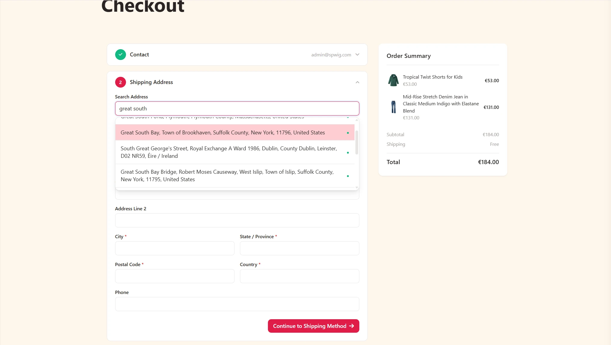 Seamless Checkout